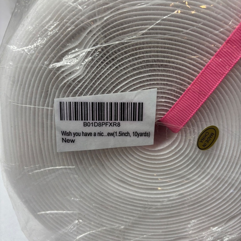 2 ROLLS White Hook and Loop Tape Roll 1.5 Inch x 10 Yd Heavy Duty Fastener Strip